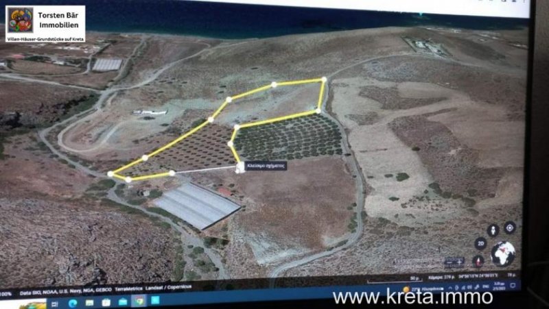 Lentas Kreta, Lentas, zwei Grundstücke mit Meerblick von 16.000m² und 40.000m² Grundstück kaufen
